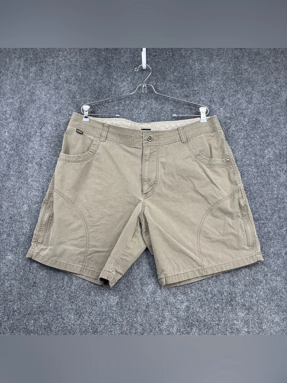 Kuhl Khaki Green Ramblr Gorpcore Hiking Shorts Men’s 36* 8” Inseam